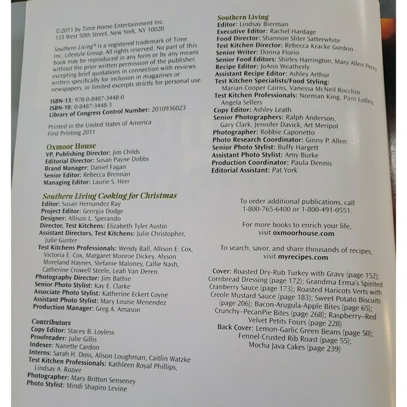 Southern Living Christmas Recipe Book Lot CookBook & Bonus Fall Holiday Booklets - Picture 9 of 12